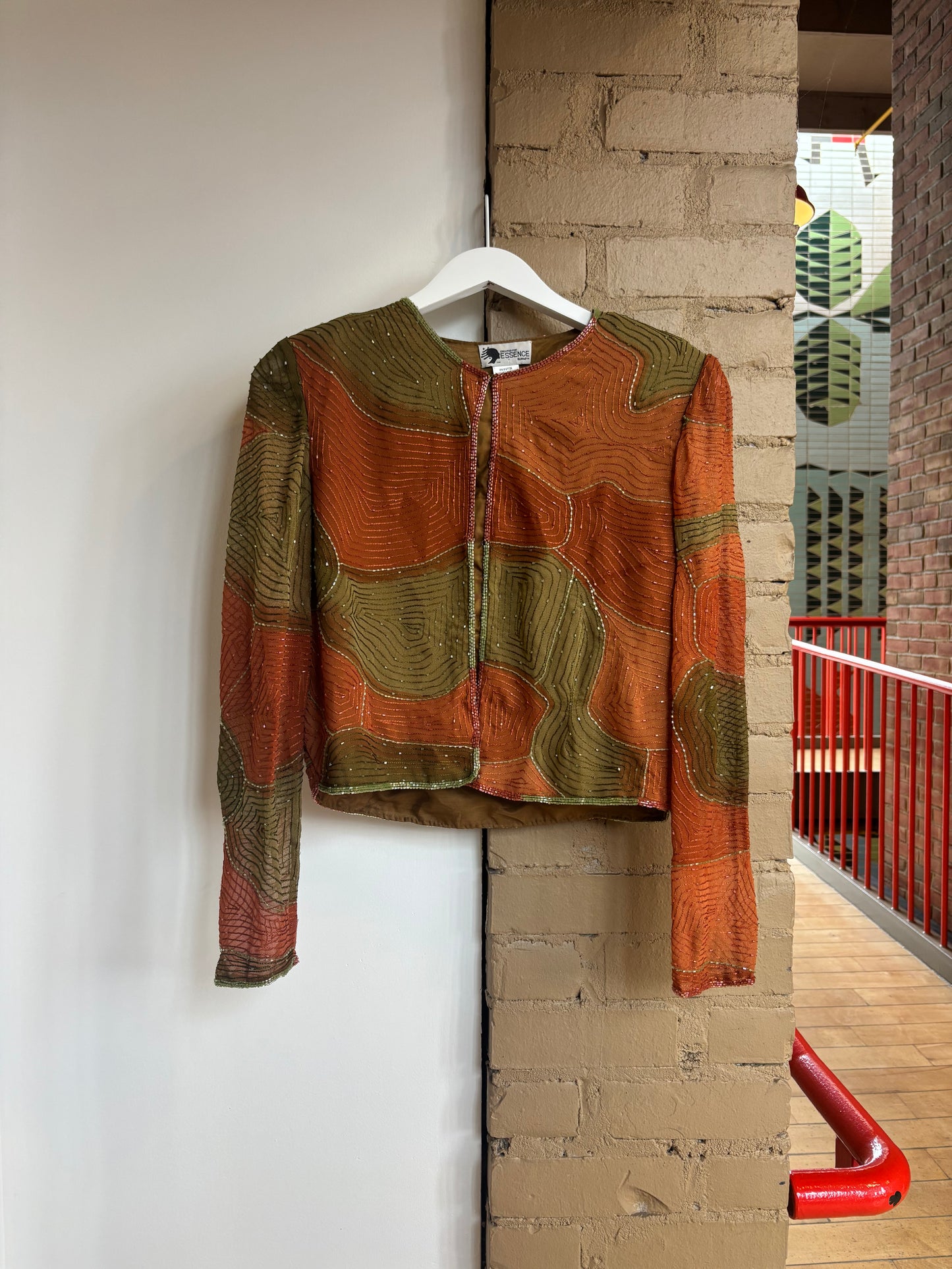 Booth 5 Essence Autumn Colors Beaded Top (S/M)