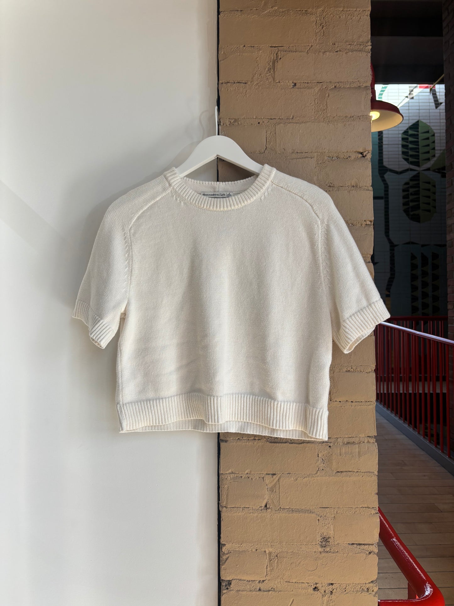 Booth 18 A&F White Sweater Top (S)