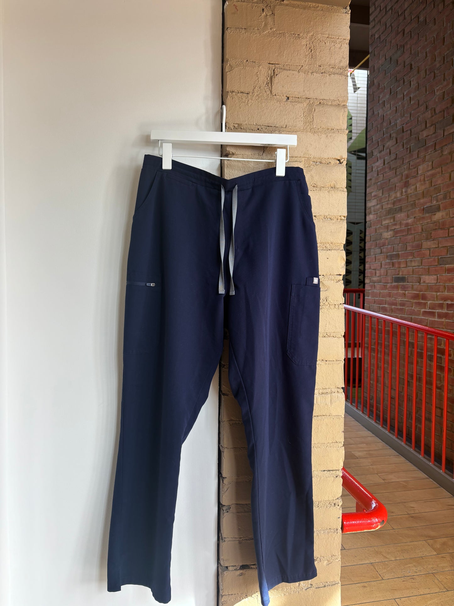 Booth 1 Figs Straight Leg Navy Bottoms (L)