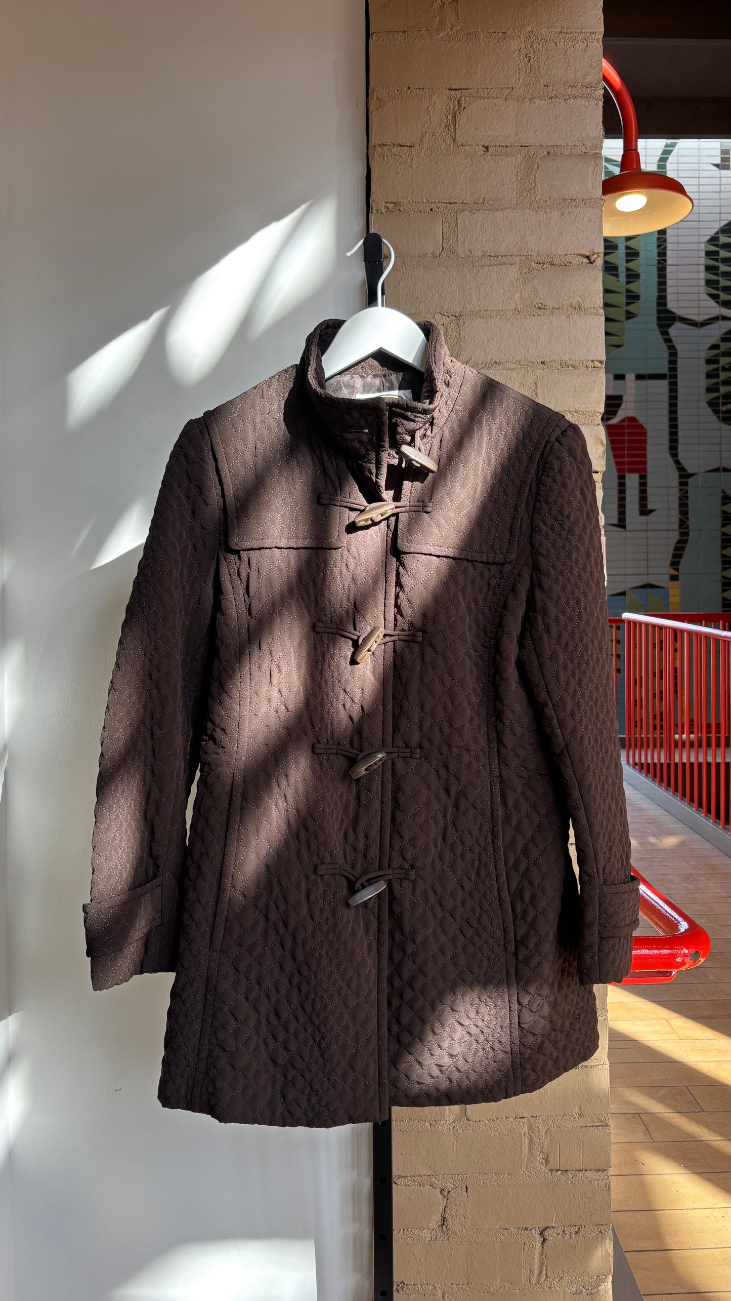 Booth 1 Chocolate Brown Talbots Quilted Jacket (S)