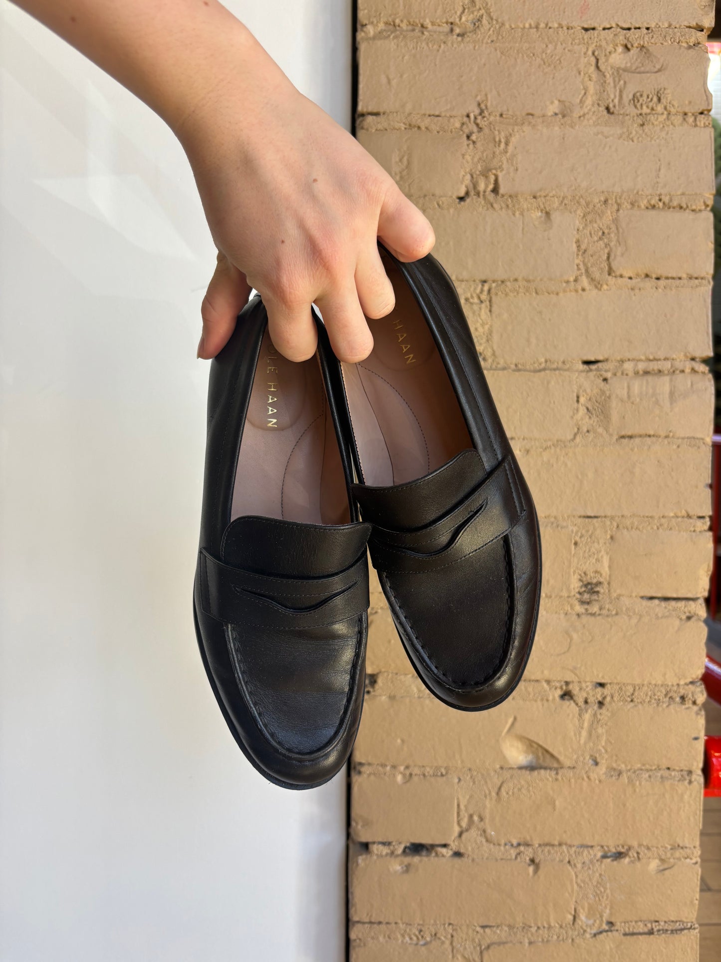 Booth 7 Cole Haan Black Leather Penny Loafers (7)