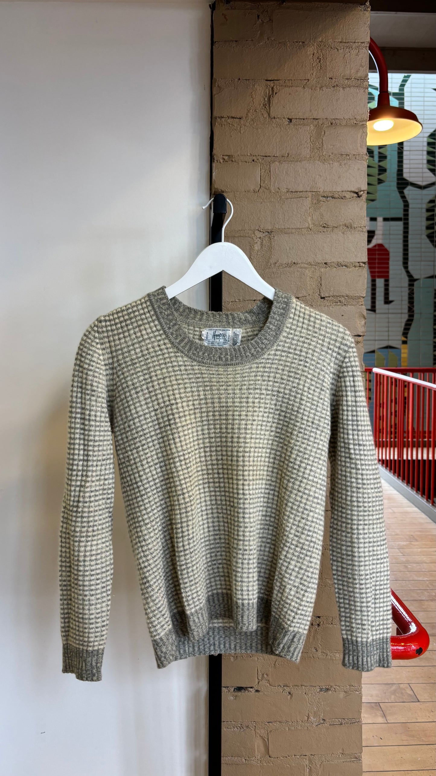 Booth 5 Hooper Gray LS Sweater (S/M)