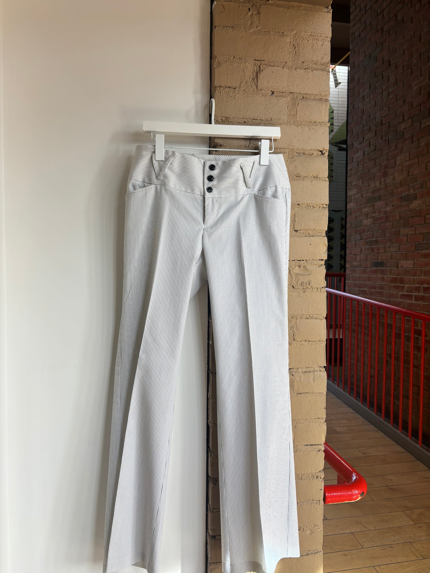 Booth 11 Pin Striped White Pants (9)