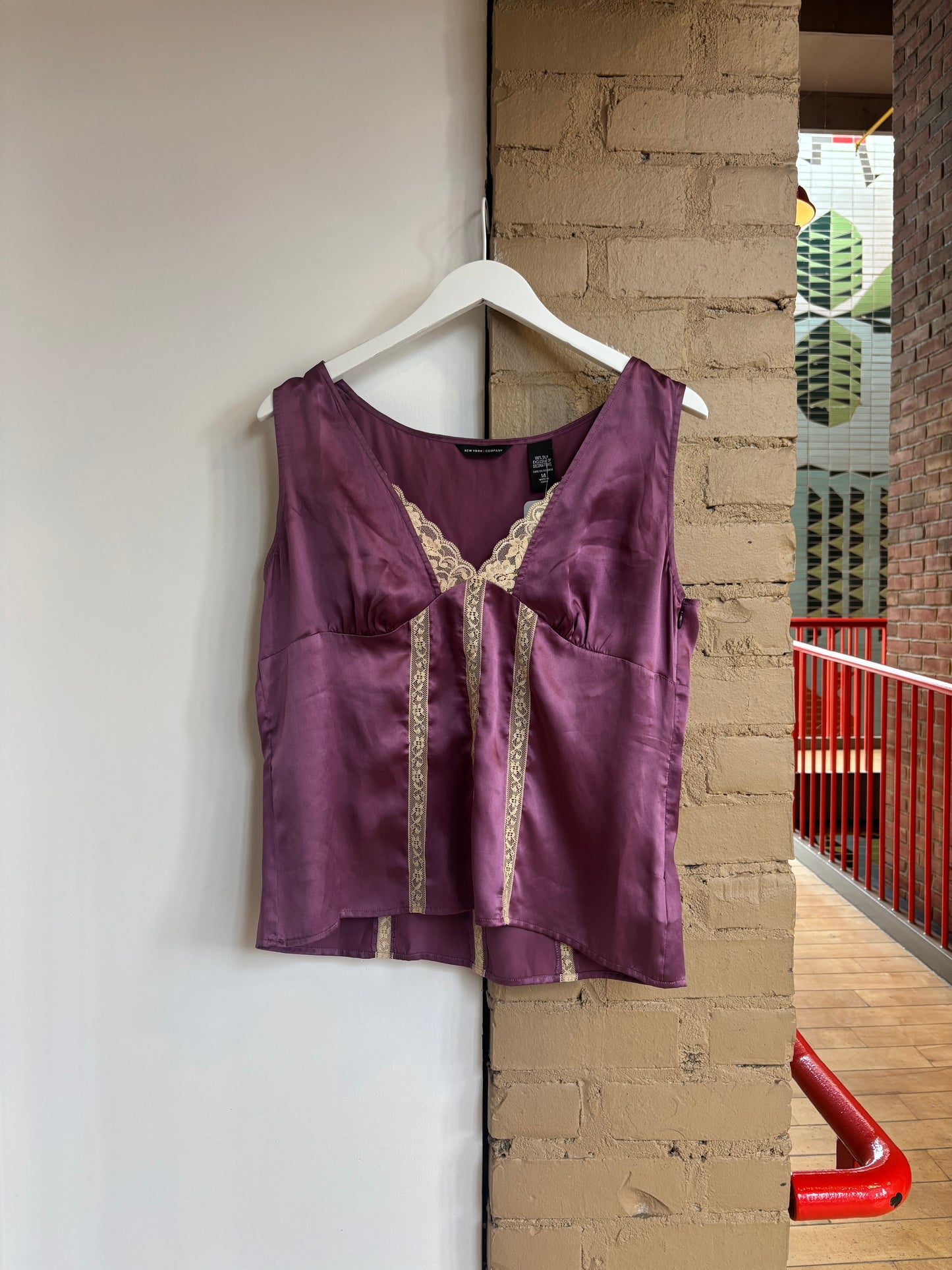 Booth 13 100% Silk Vintage Tank (L)
