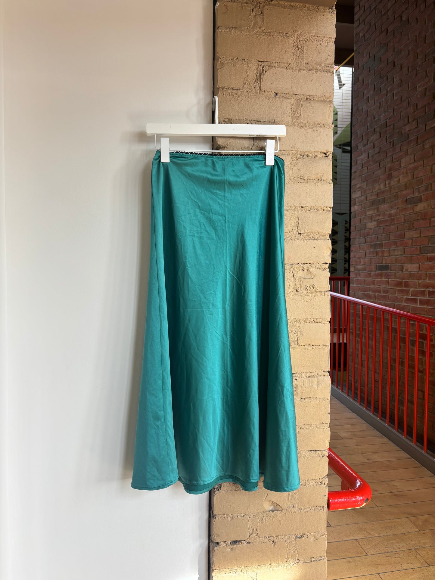 Booth 13 Zara Midi Satin Skirt (S/M)
