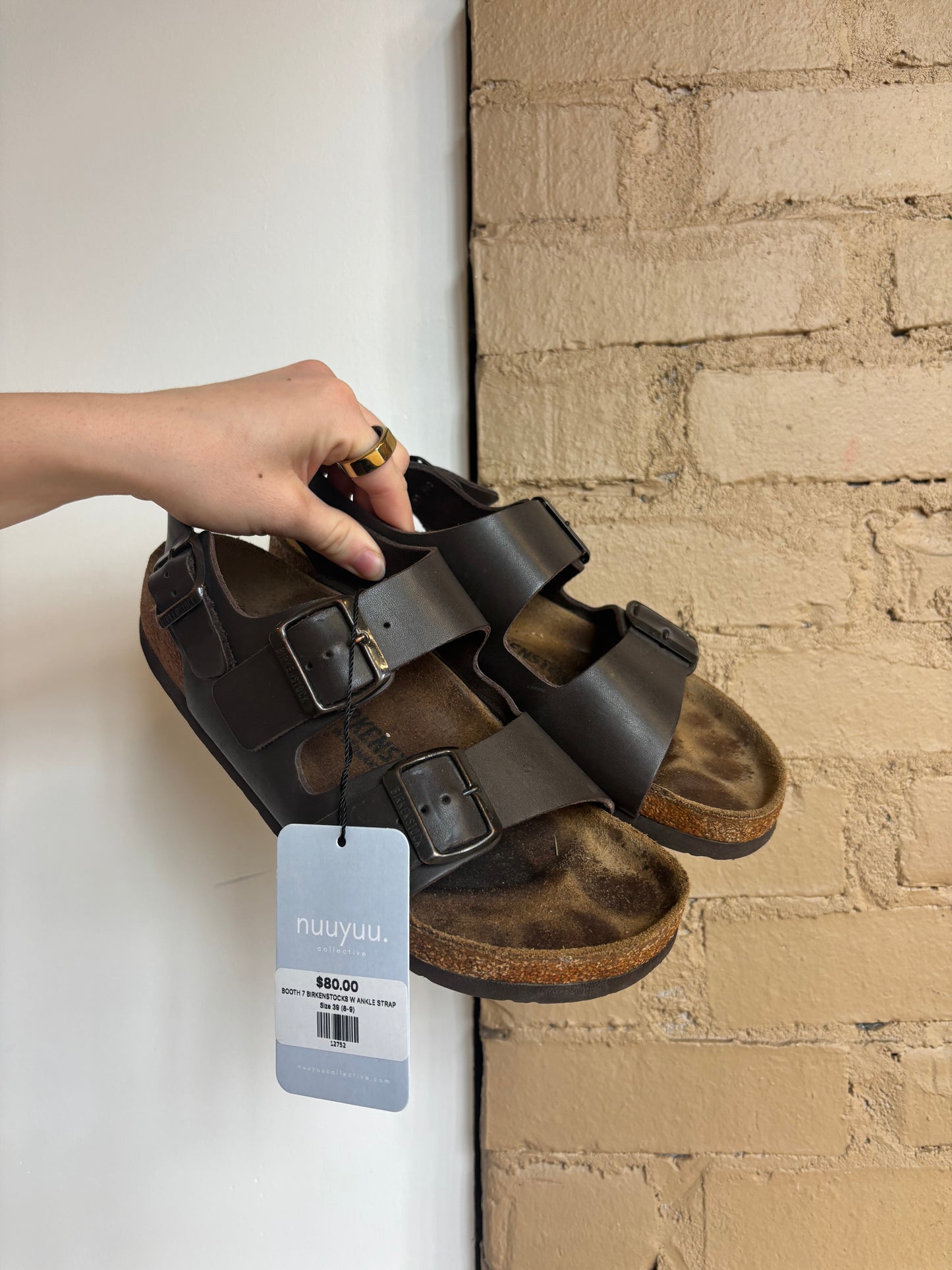 Booth 7 Birkenstocks w/ Ankle Strap (39)