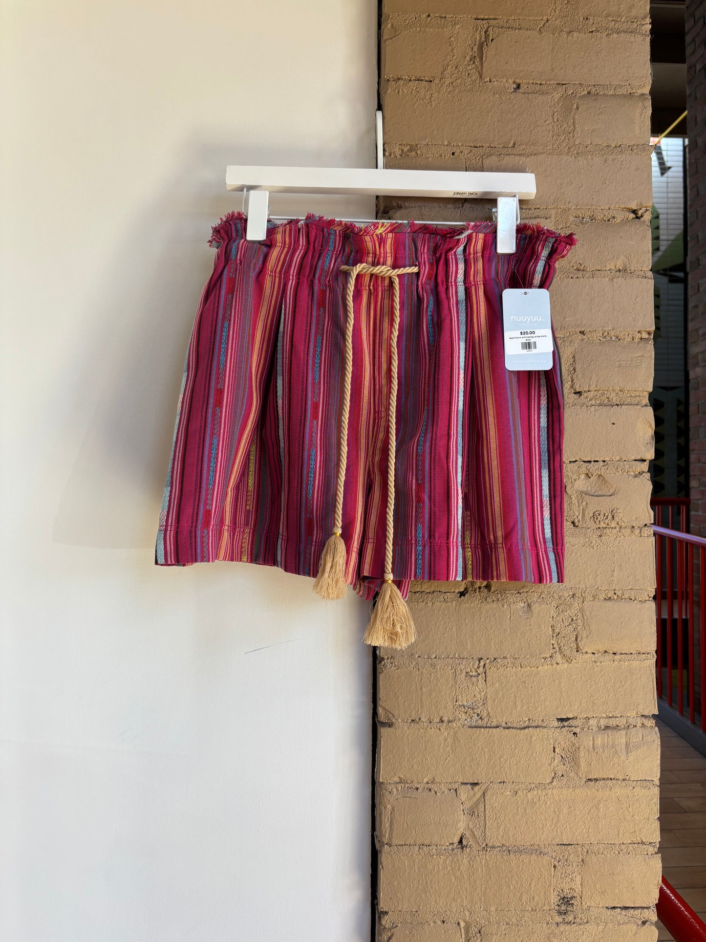 Booth 9 Pink Anthropologie Striped Shorts (S)