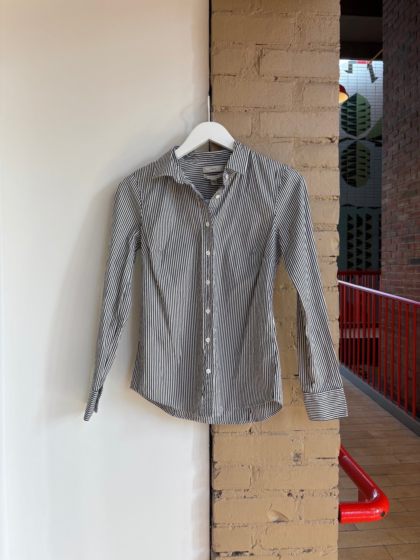 Booth 1 J. Crew Striped Button Down (XS)