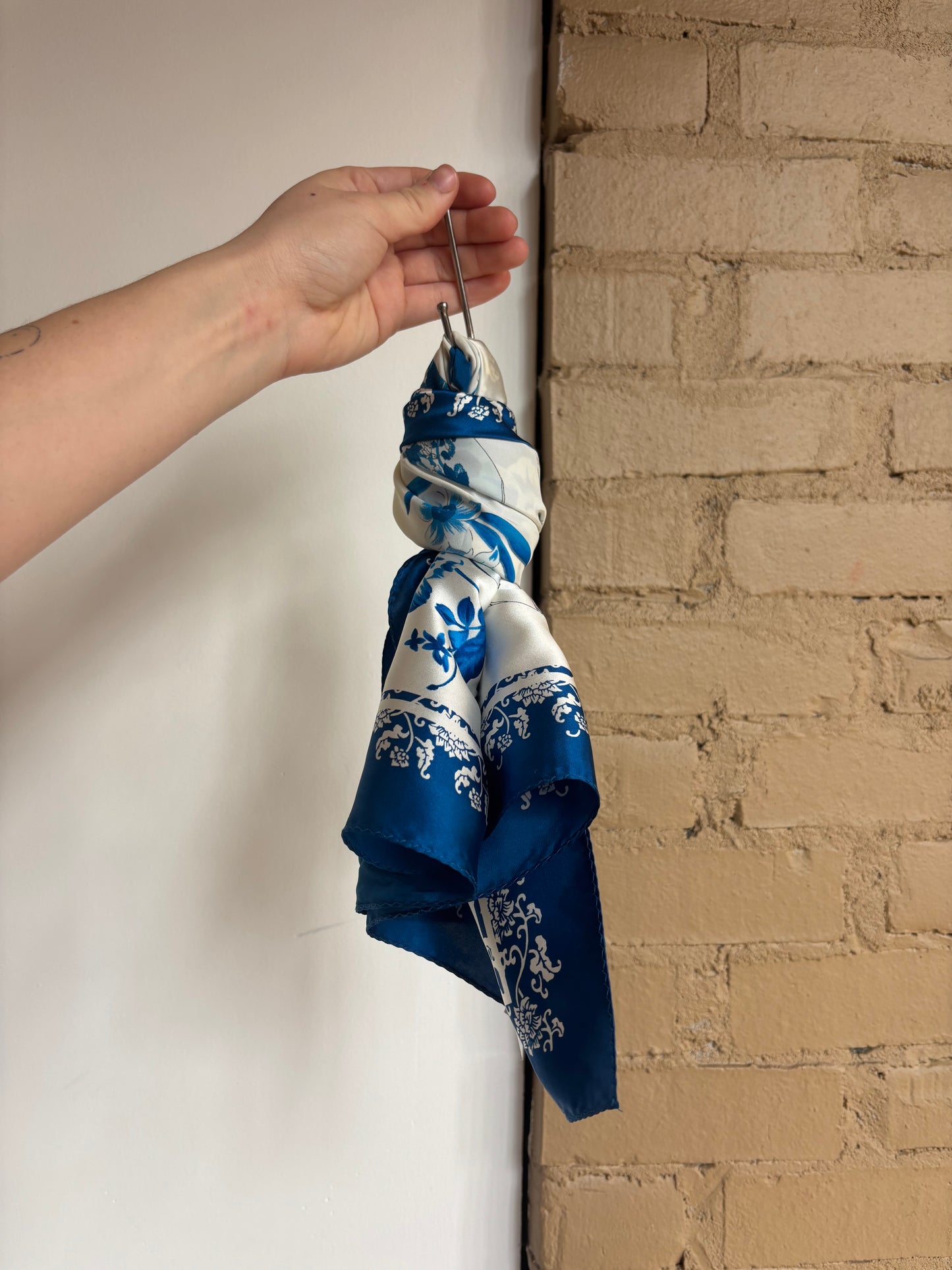 Booth 15 Wensli 100% Mulberry Silk Scarf - Large Square