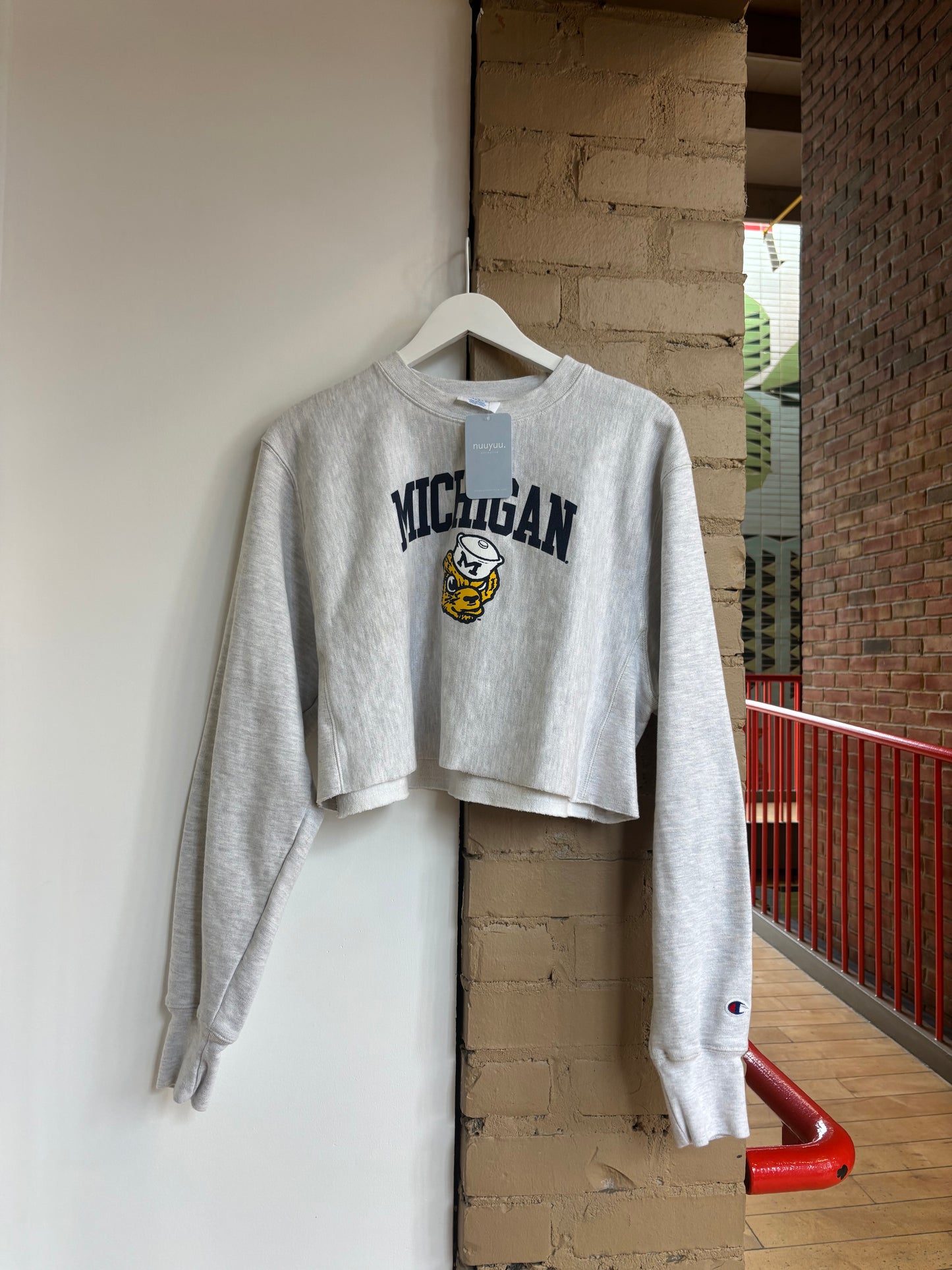 Booth 15 Michigan Champion Cropped Crewneck (M)