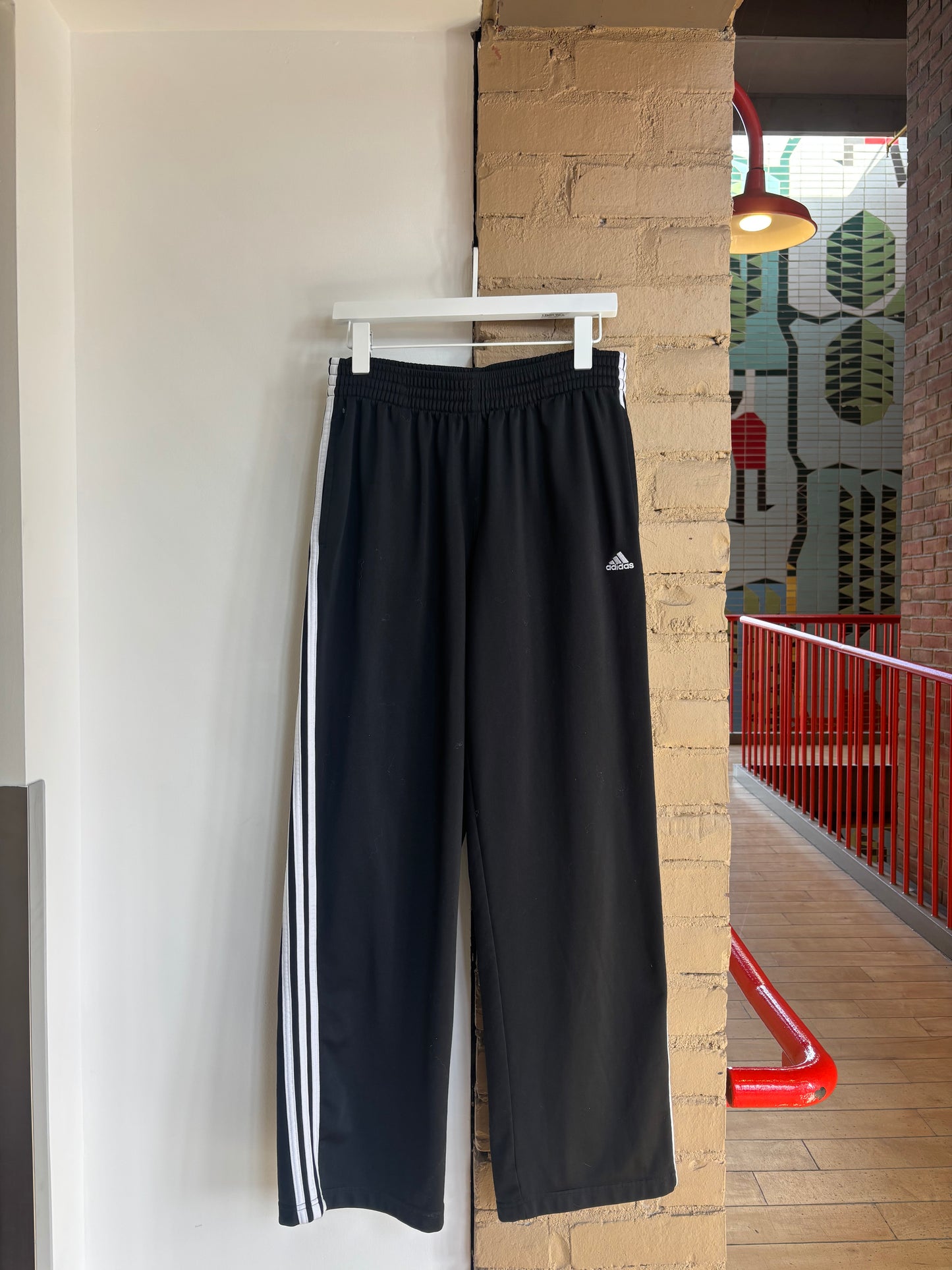 Booth 1 Black Adidas Track Pant (L)