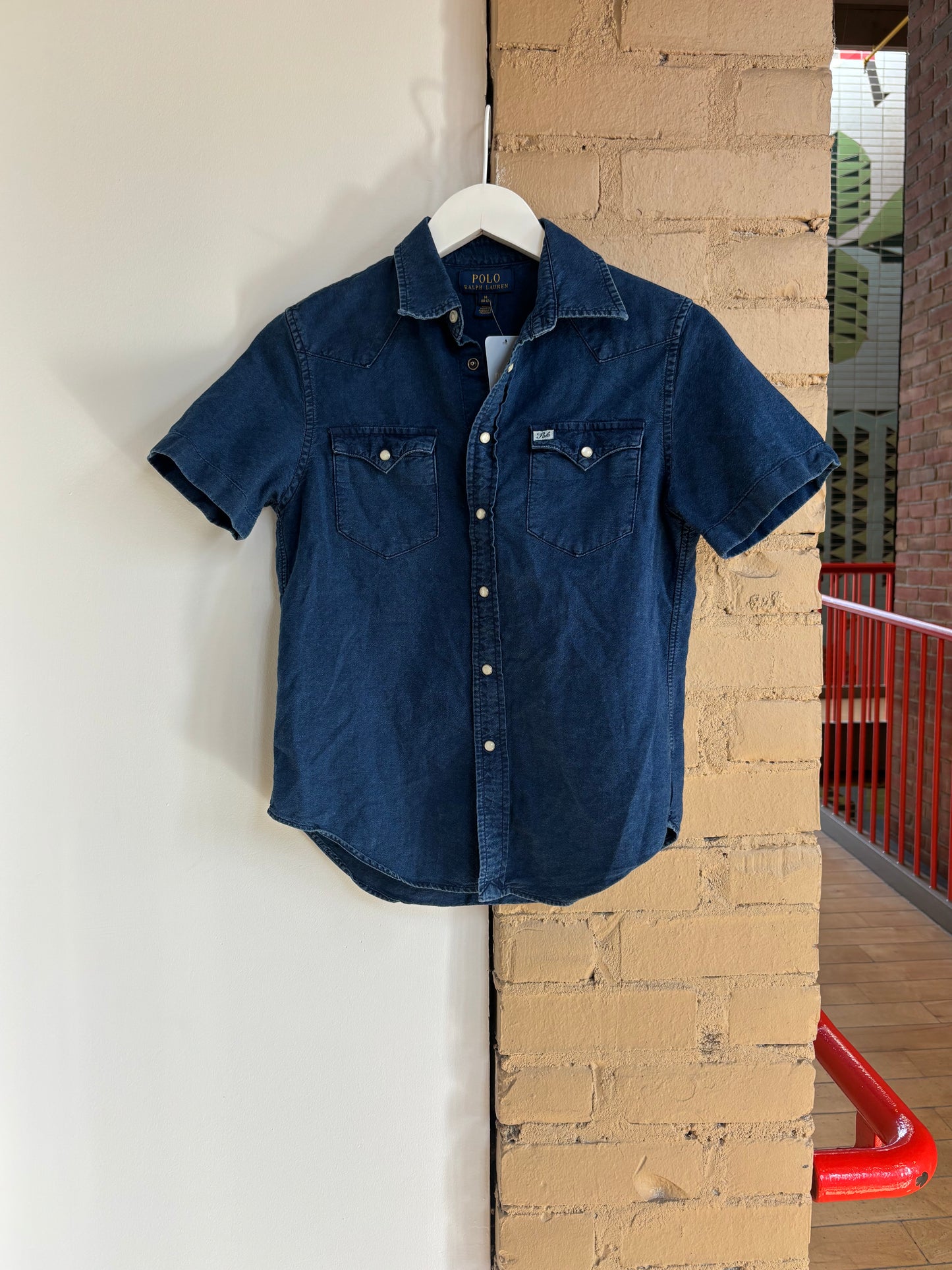 Booth 13 Polo Denim Top (M)