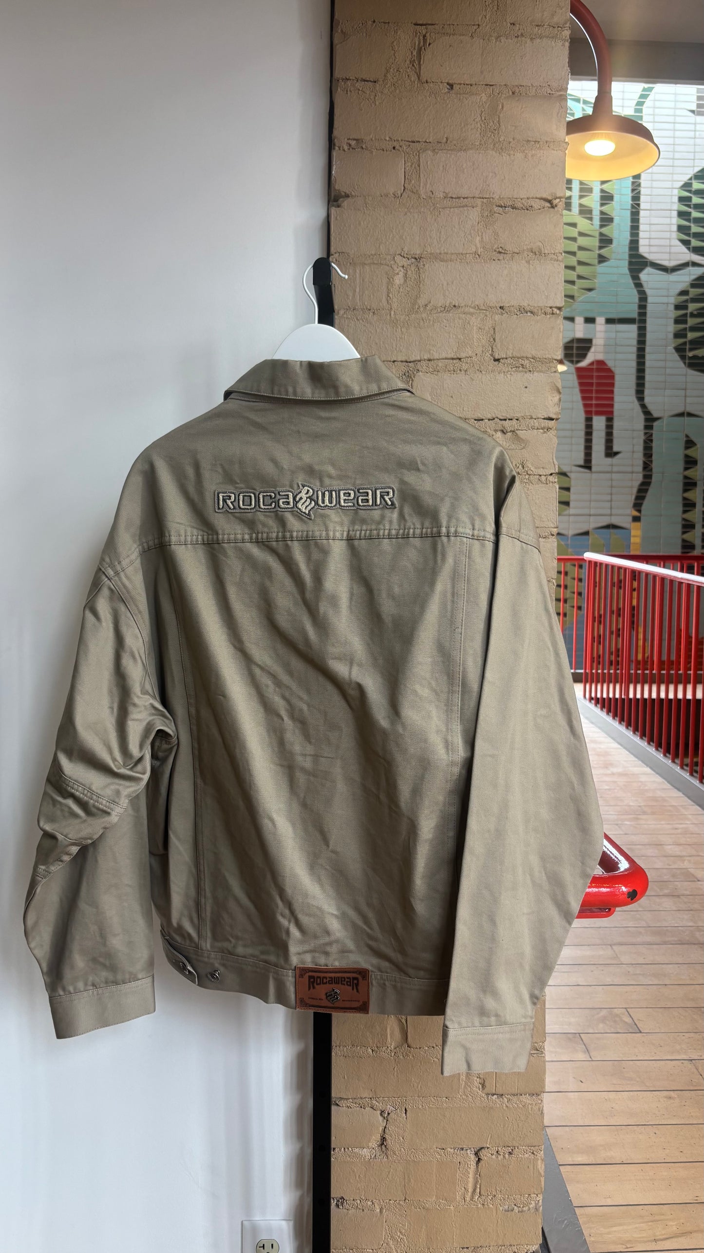 Booth 12- Rockawear Tan Jacket (L)
