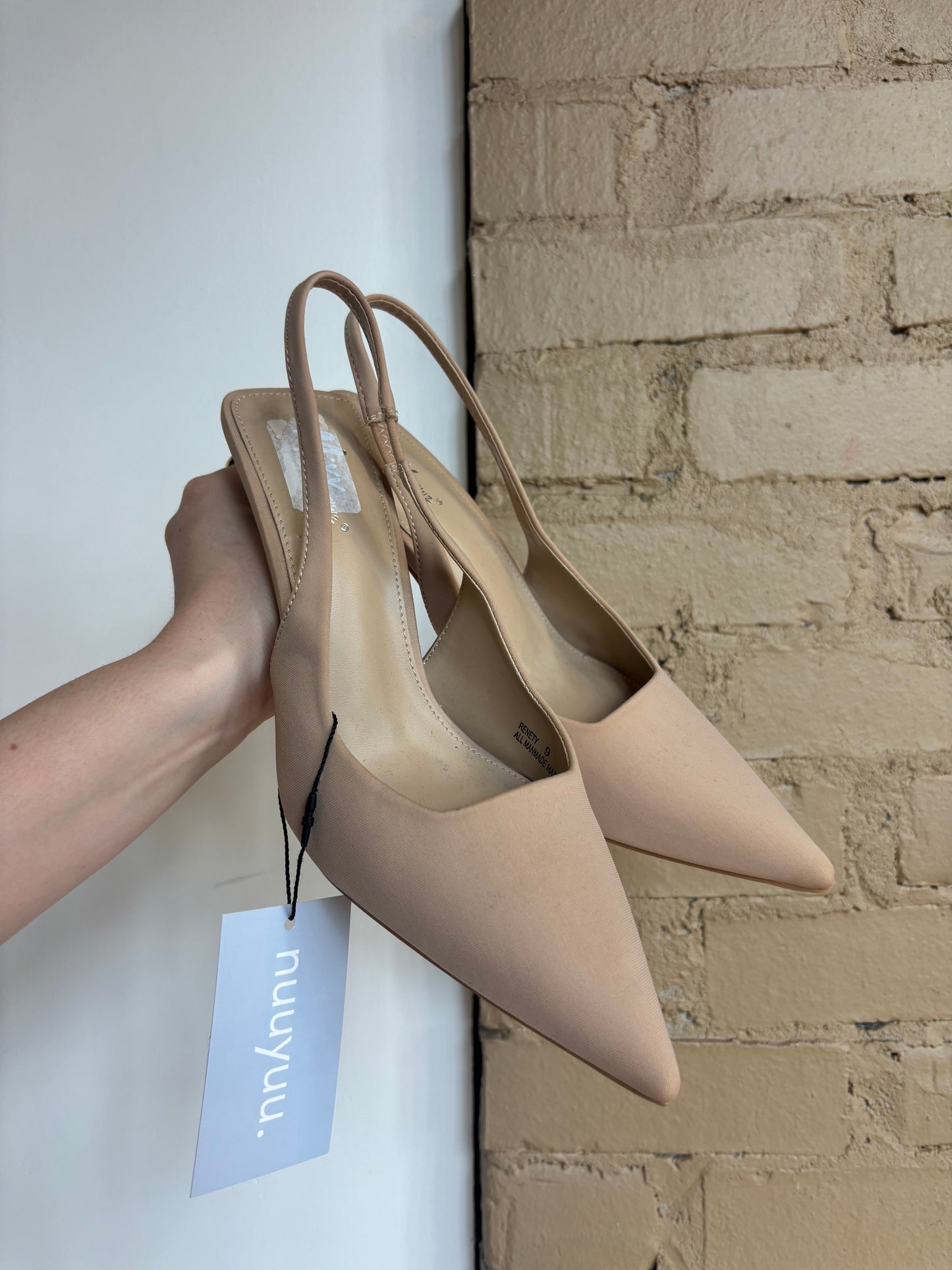Booth 11 Mixx Shuz Tan Slingback Heels (9)