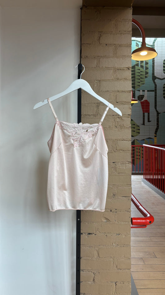 Booth 9 Pink Vanity Fair Cutwork Camisole (S/M)