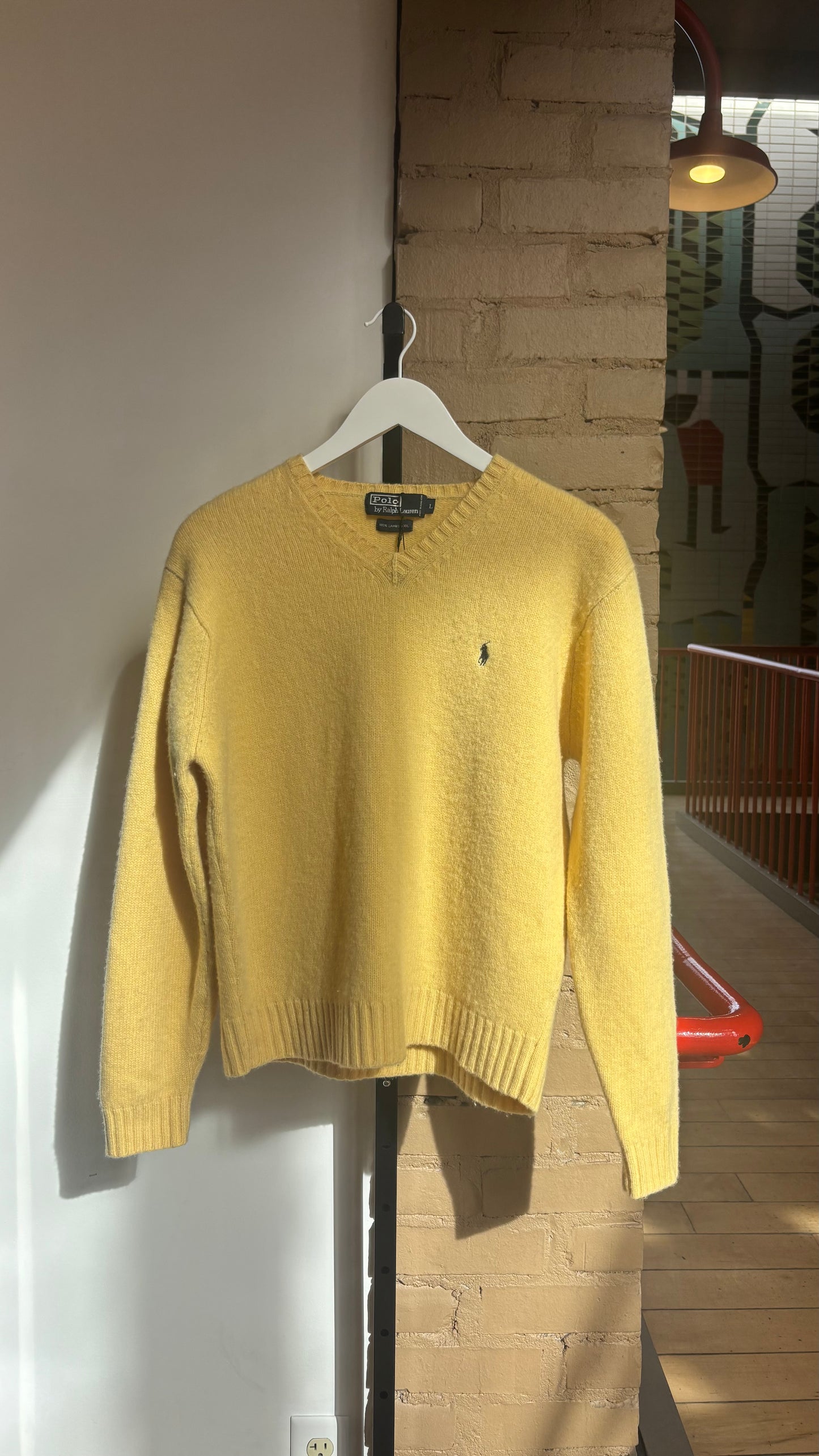 Booth 3 Vintage Polo by Ralph Lauren 100% Lambswool Sweater (L)