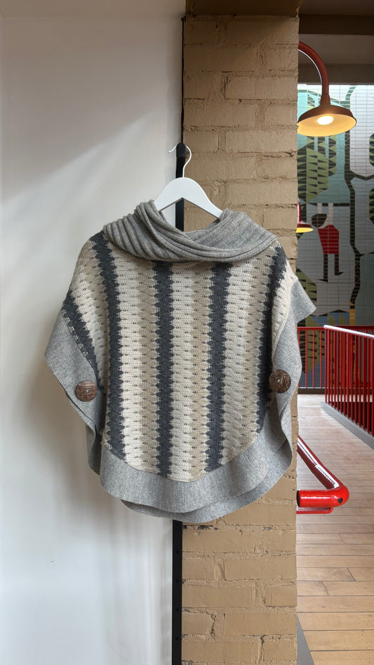 Booth 10 Gray "Markos" Poncho (M)