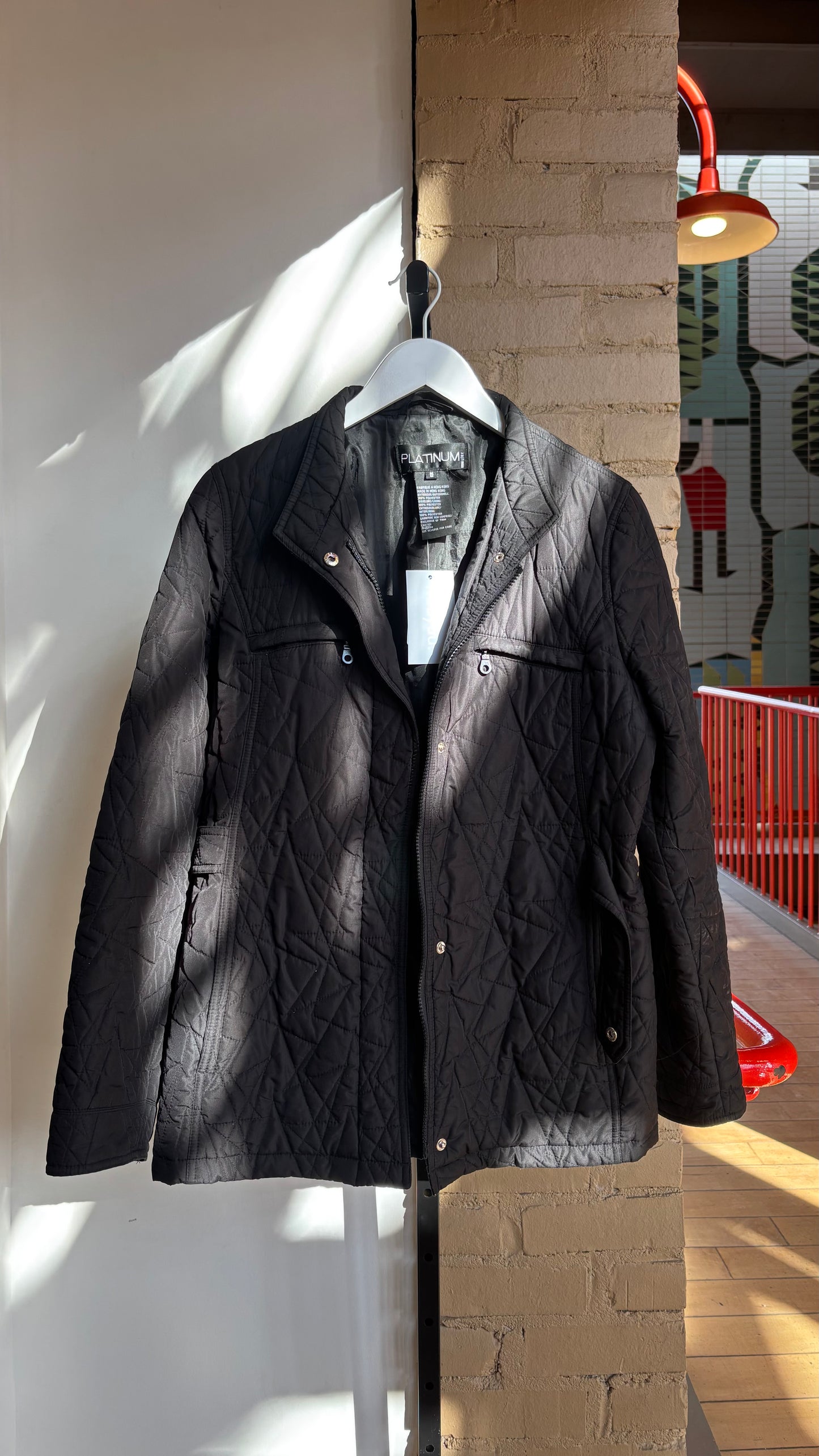 Booth 4 Black Quilt Jacket (M)