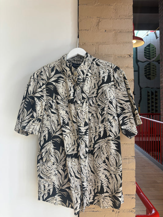 Booth 4 Tan Floral Aloha Shirt #11 (L)