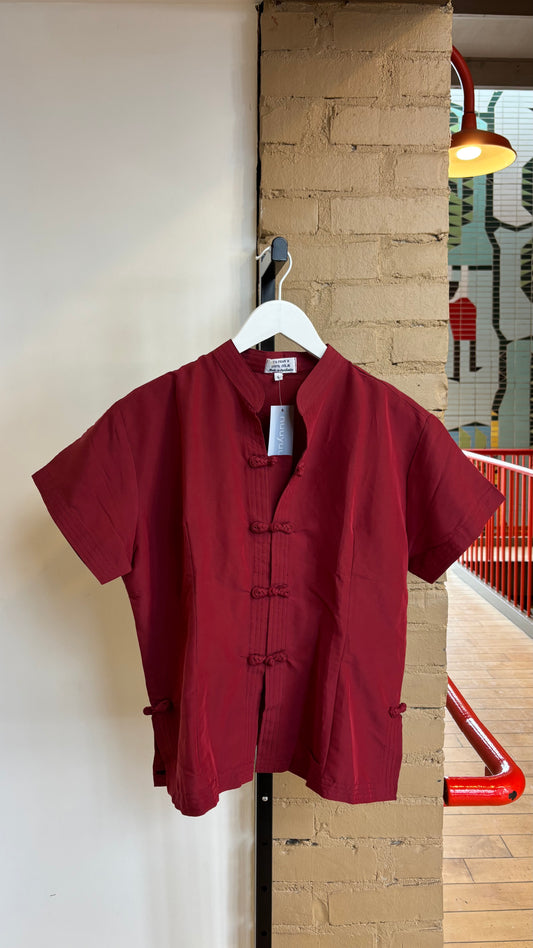 Booth 9: Red Blouse (100% Silk) (L)