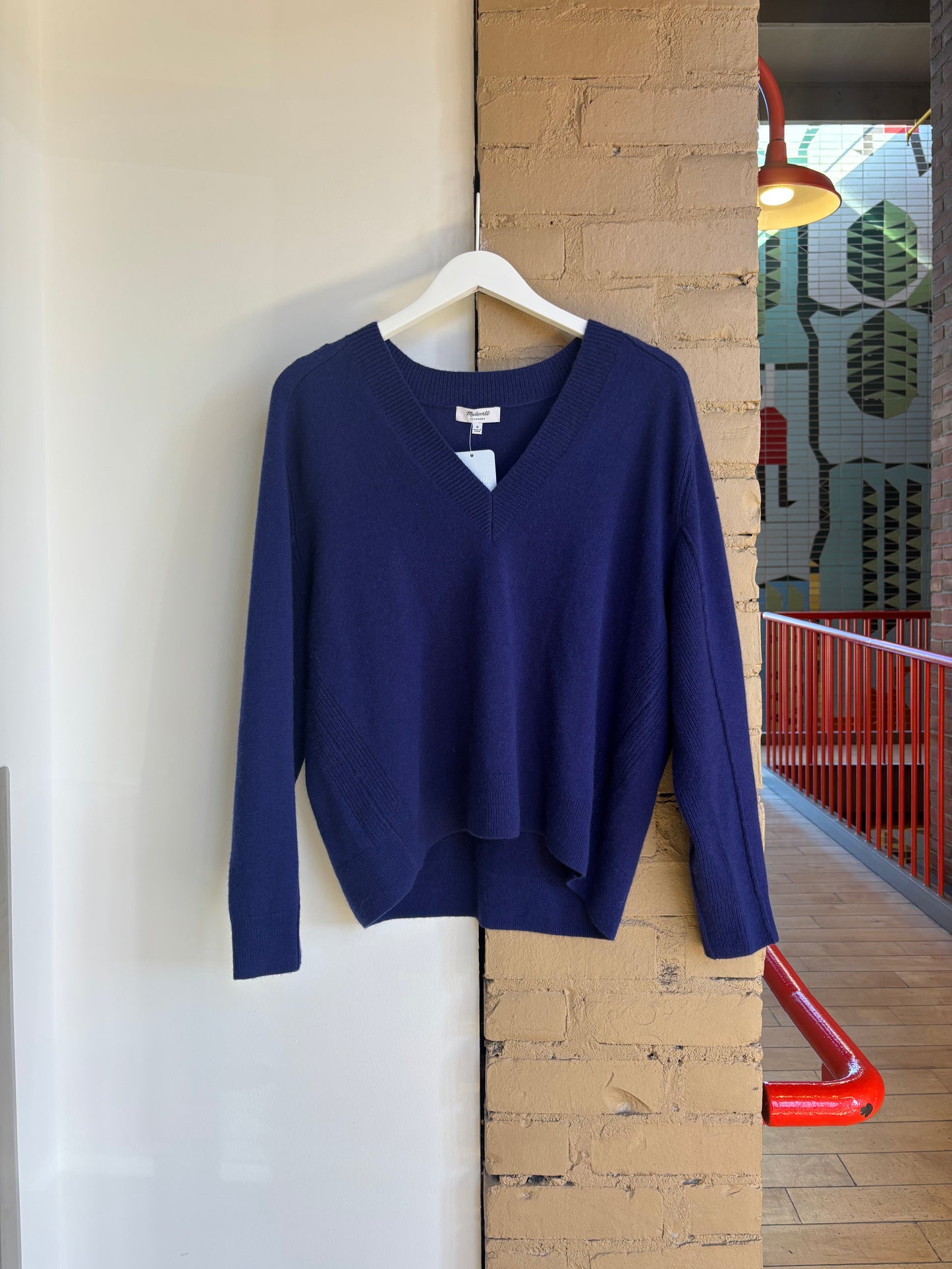 Booth 14 Madewell Blue Cashmere Sweater (M)