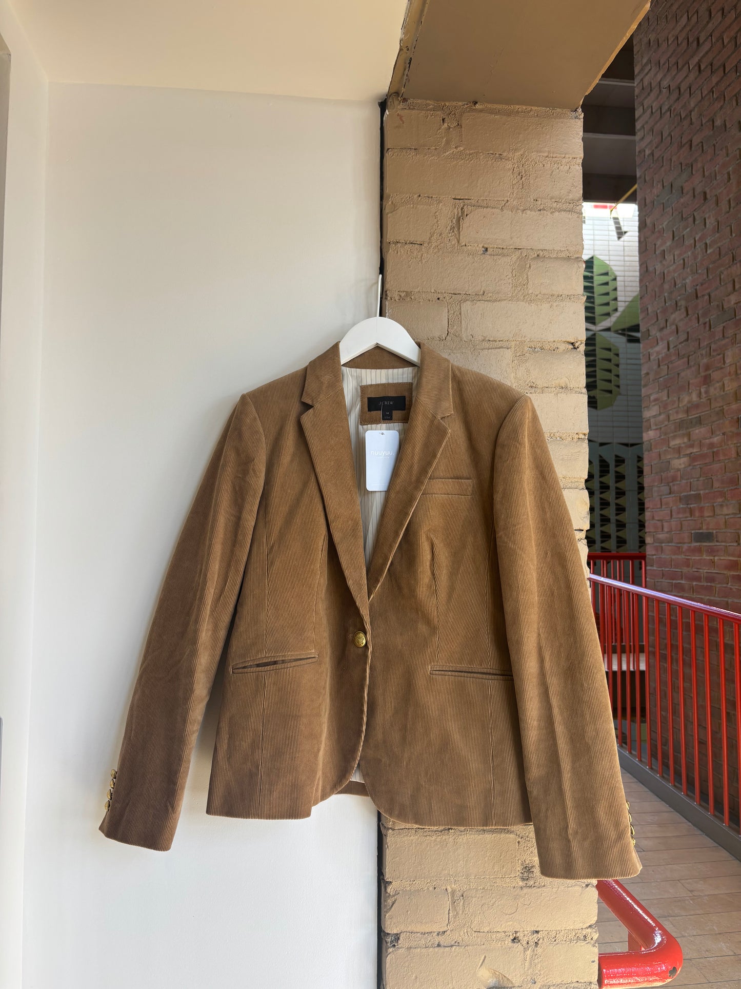 Booth 20 NWOT J. Crew Corduroy Tan Blazer (14/L)