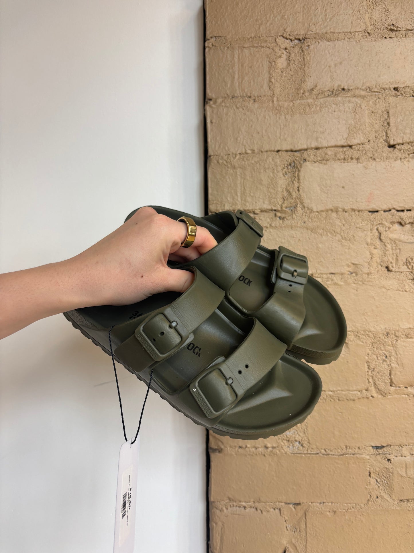 Booth 3 Birkenstock Green Sandals (36)