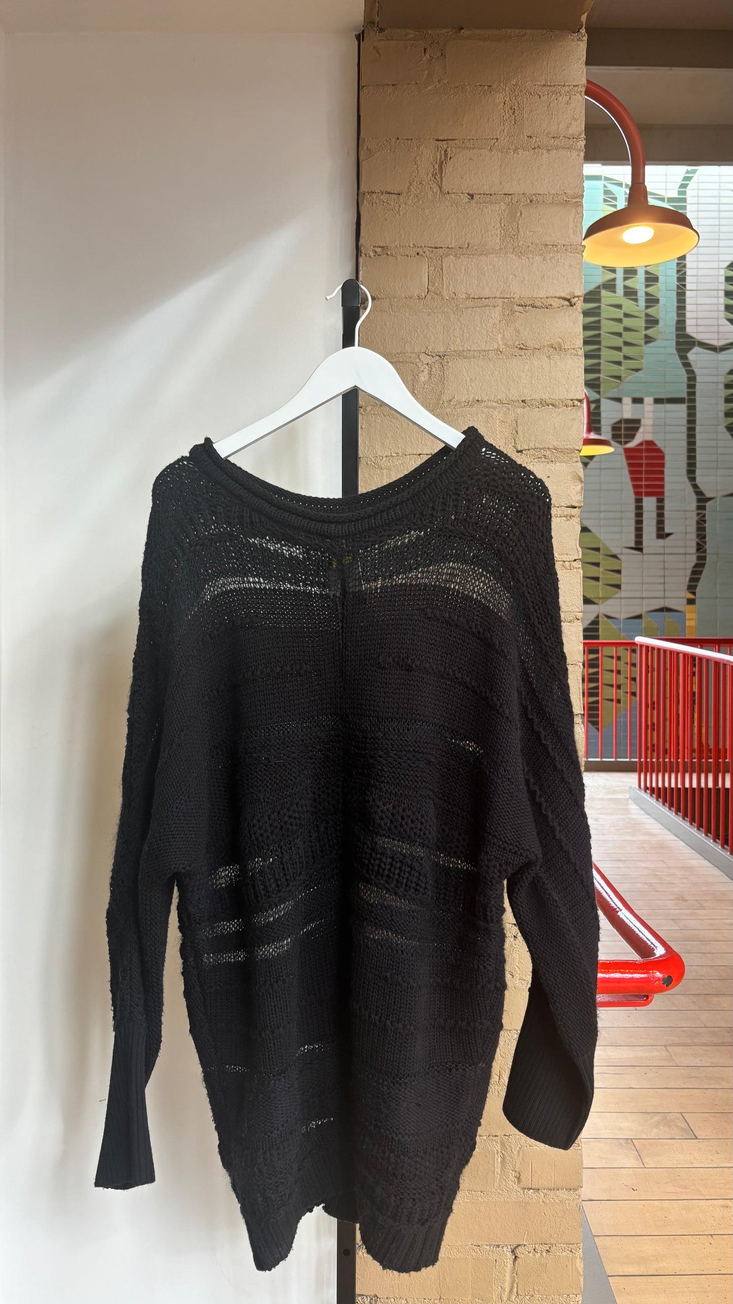 Booth 7 Catherine Malandrino Chunky Black Knit (XL)