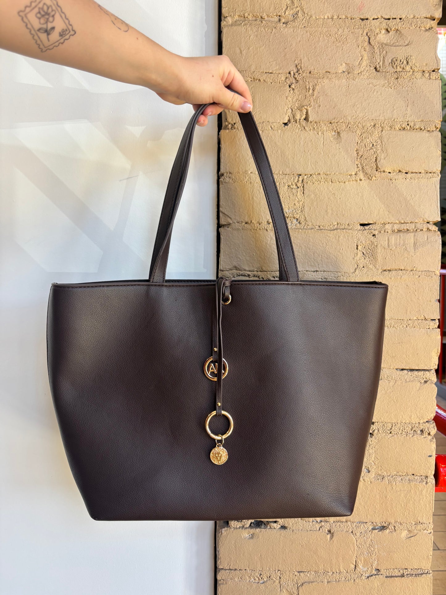 Booth 2 Anne Klein Chocolate Brown Tote