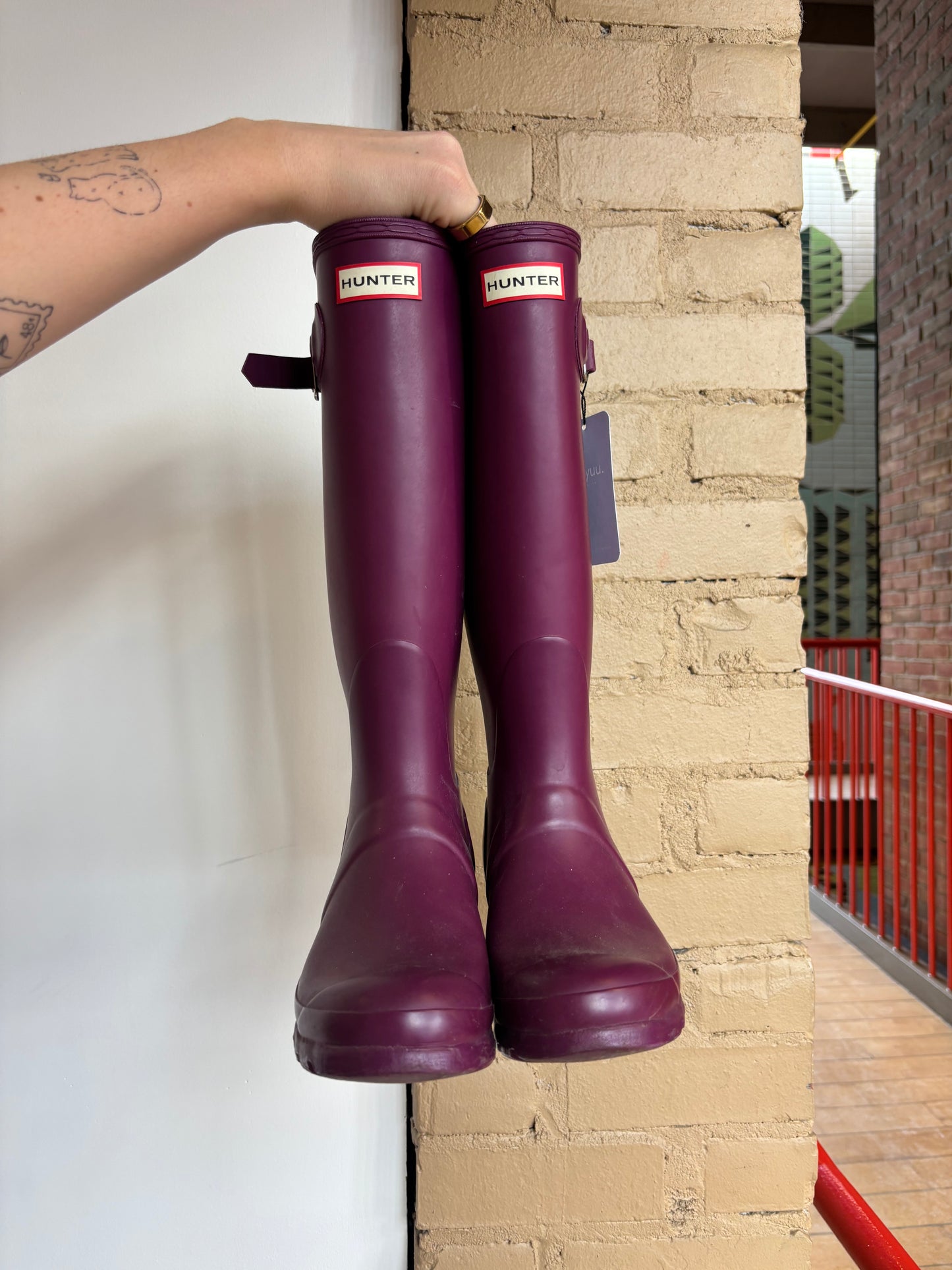 Booth 20 Hunter Tall Plum Boots (7)