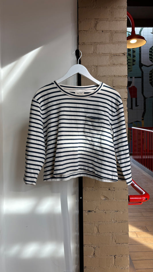 Booth 20 Madewell Striped Long Sleeve Top (M)