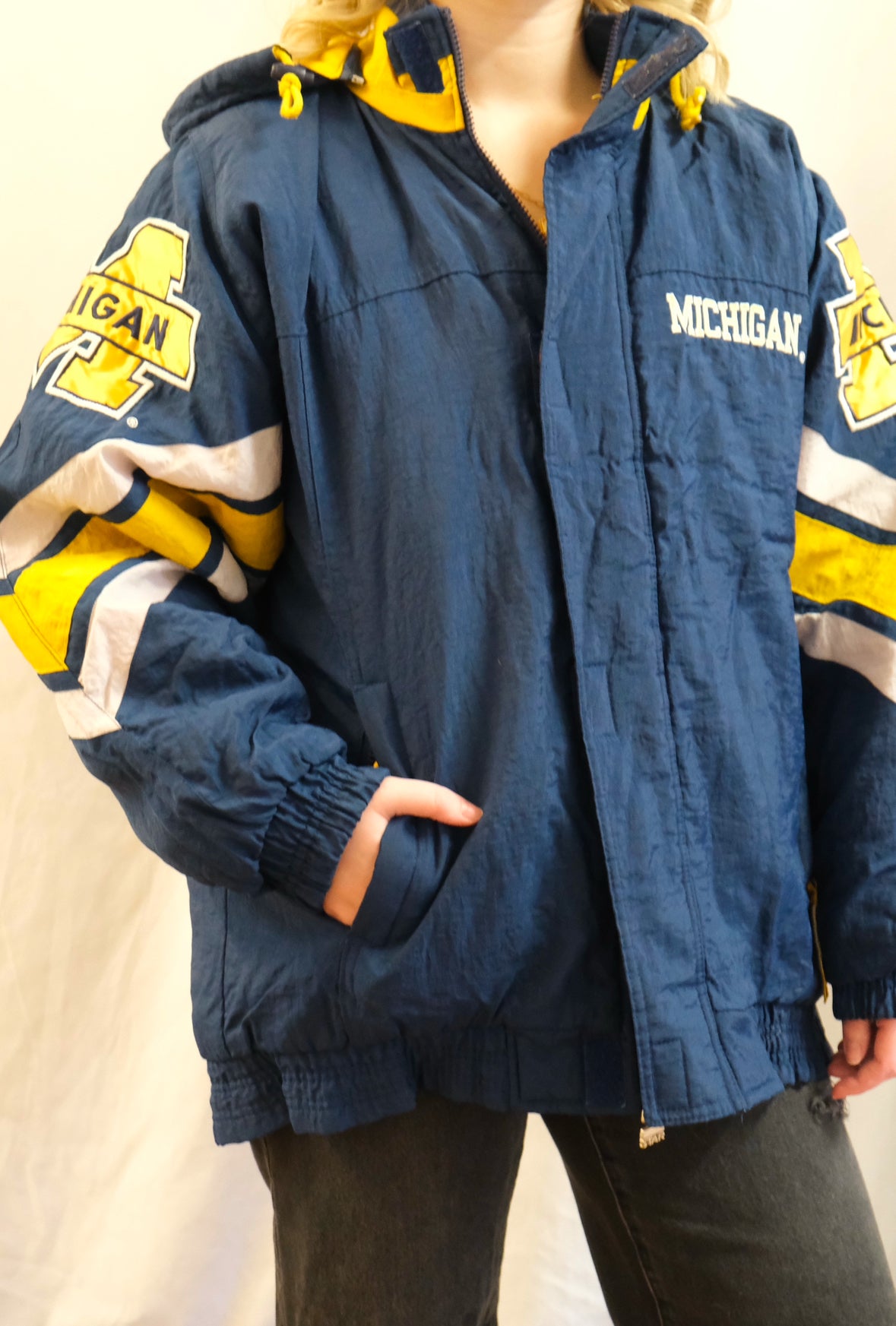 Booth 1 University of Michigan Starter Jacket (L/XL)