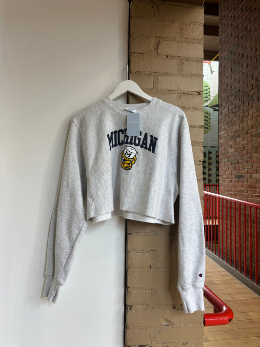 Booth 15 Michigan Champion Cropped Crewneck (M)