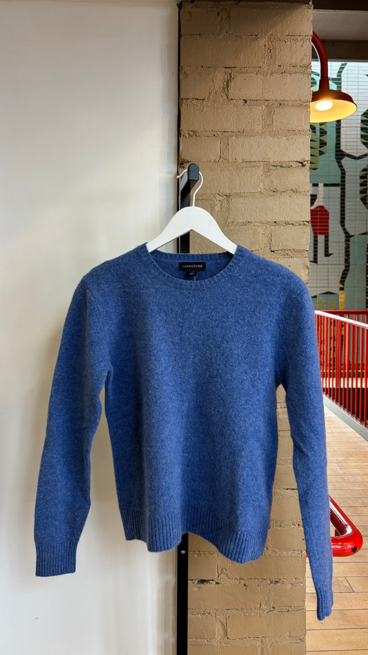 Booth 9: Lands' End Blue Sweater (100% Lambswool) (M)