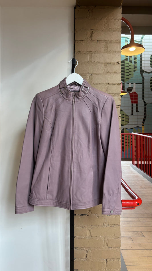 Booth 9 100% Leather Bradley Lavender Jacket (S/M)