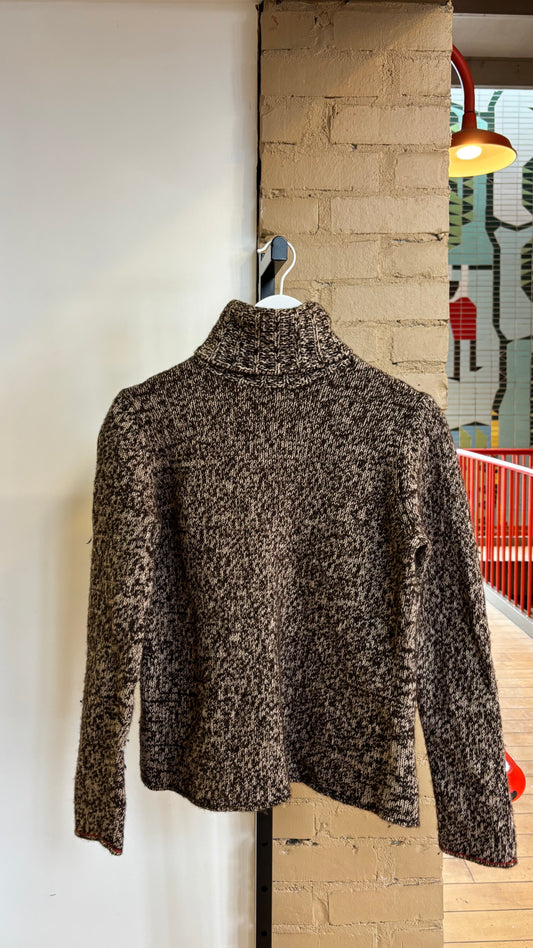 Booth 9: Vintage Gap Brown Heathered Sweater (53% Lamb's Wool, 47% Cotton) (M)