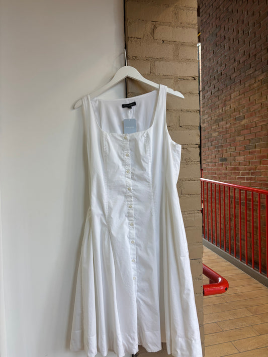 Booth 1 Banana Republic White Button Down Dress (L)